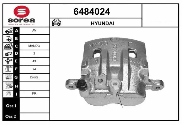 Brake Caliper (6484024)