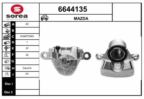 Brake Caliper (6644135)