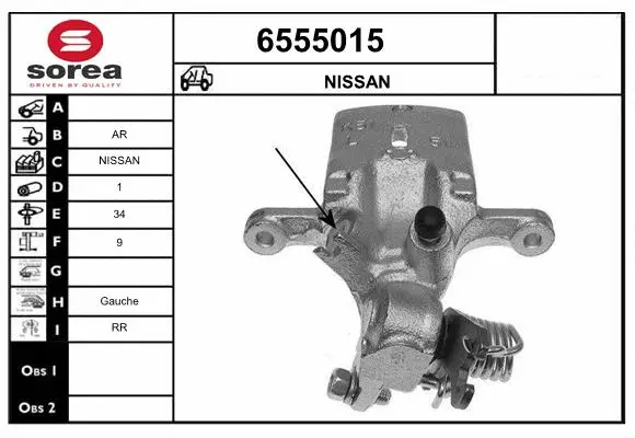 Brake Caliper (6555015)