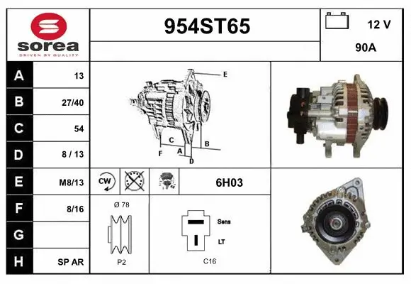 Alternator (954ST65)