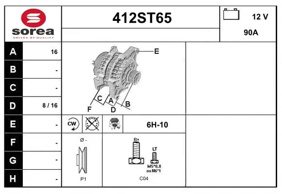 Alternator (412ST65)