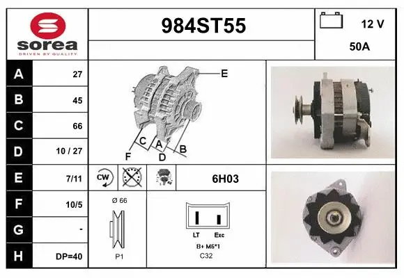 Alternator (984ST55)