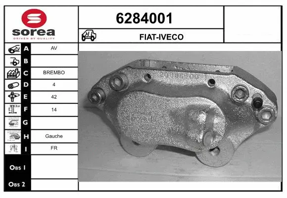 Brake Caliper (6284001)
