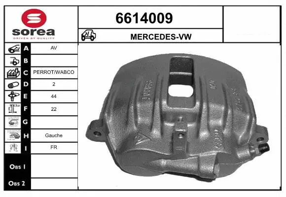 Brake Caliper (6614009)