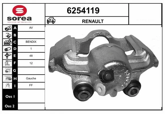 Brake Caliper (6254119)