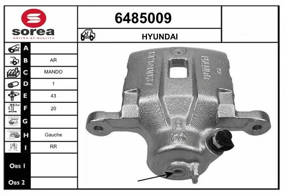 Brake Caliper (6485009)