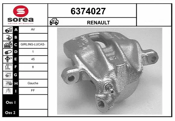 Brake Caliper (6374027)