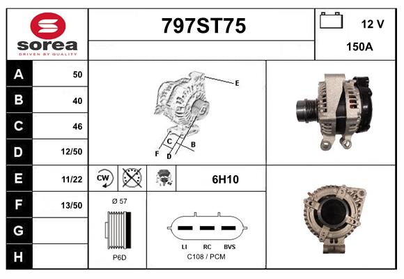 Alternator (797ST75)