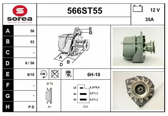 Alternator (566ST55)