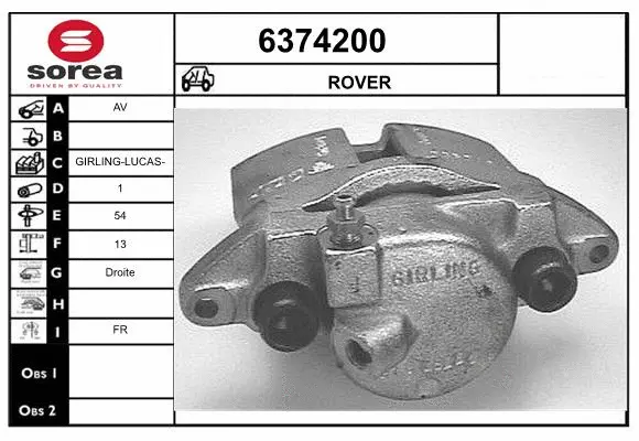 Brake Caliper (6374200)