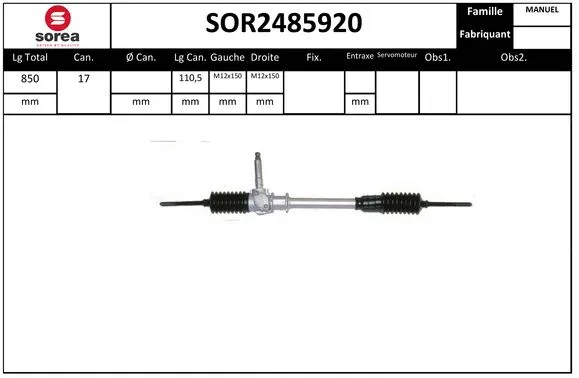 Steering Gear (SOR2485920)