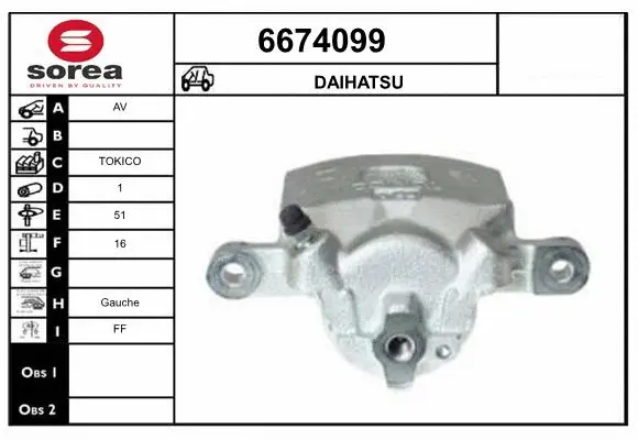 Brake Caliper (6674099)