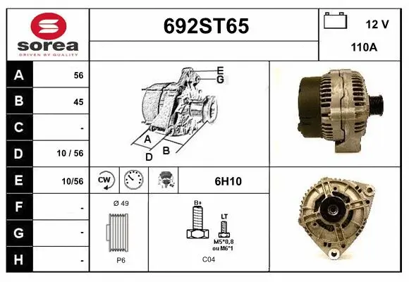 Alternator (692ST65)