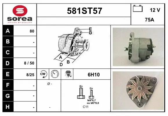 Alternator (581ST57)