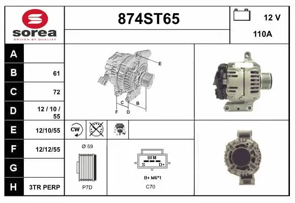 Alternator (874ST65)