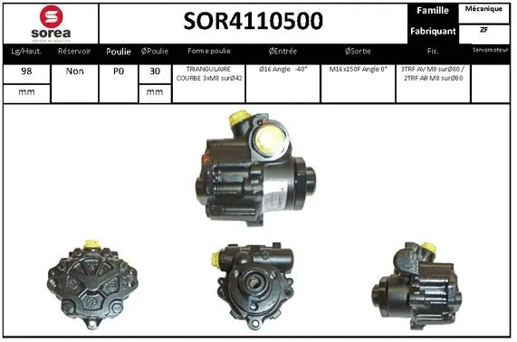 Hydraulic Pump, steering (SOR4110500)
