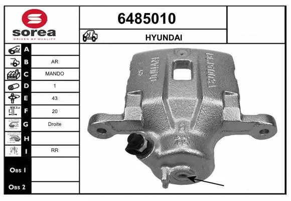 Brake Caliper (6485010)