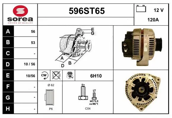 Alternator (596ST65)