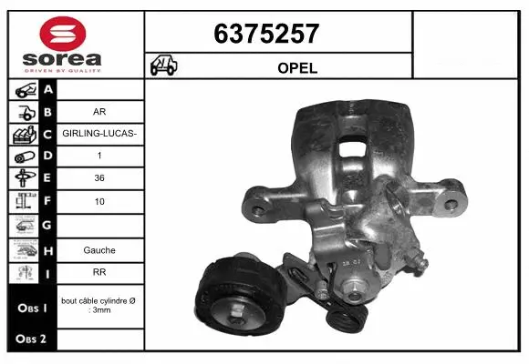 Brake Caliper (6375257)
