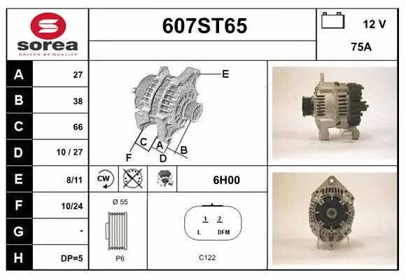 Alternator (607ST65)