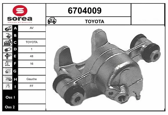 Brake Caliper (6704009)