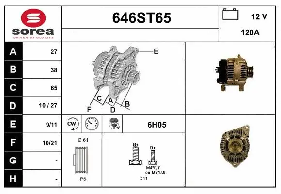 Alternator (646ST65)
