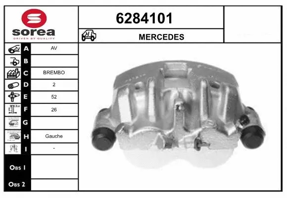 Brake Caliper (6284101)