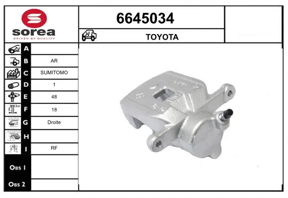 Brake Caliper (6645034)