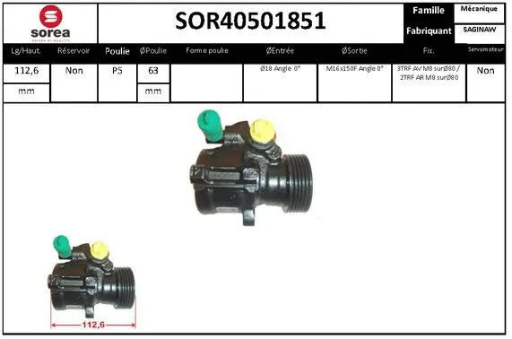 Hydraulic Pump, steering (SOR40501851)
