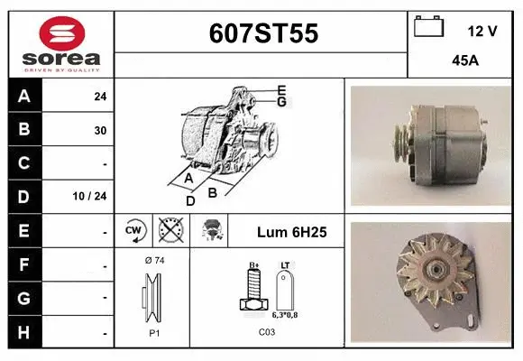 Alternator (607ST55)