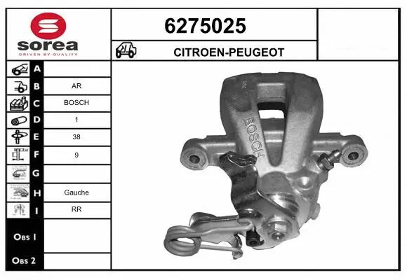 Brake Caliper (6275025)