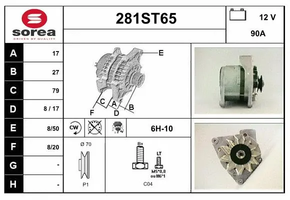 Alternator (281ST65)