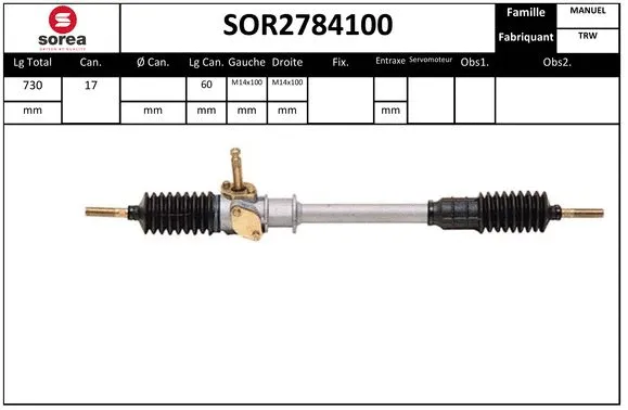 Steering Gear (SOR2784100)
