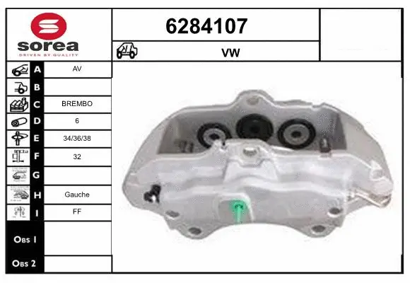 Brake Caliper (6284107)