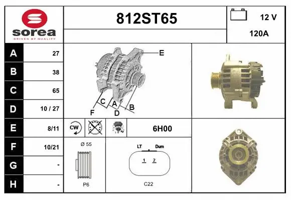 Alternator (812ST65)