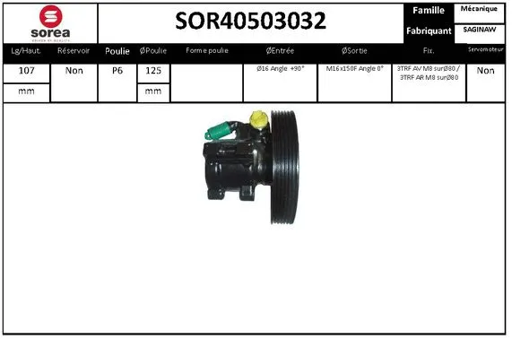 Hydraulic Pump, steering (SOR40503032)