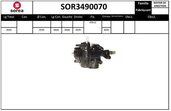 Steering Gear (SOR3490070)