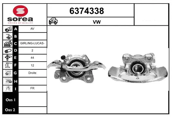 Brake Caliper (6374338)
