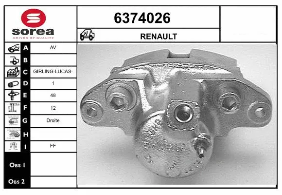 Brake Caliper (6374026)