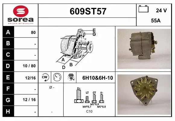 Alternator (609ST57)