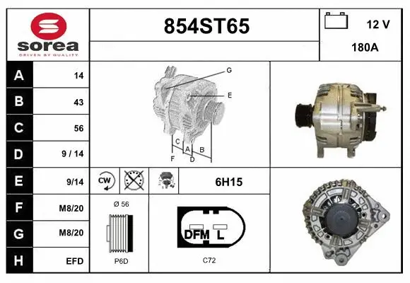 Alternator (854ST65)