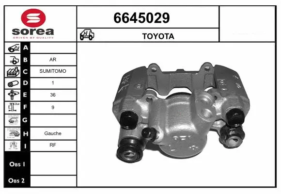 Brake Caliper (6645029)