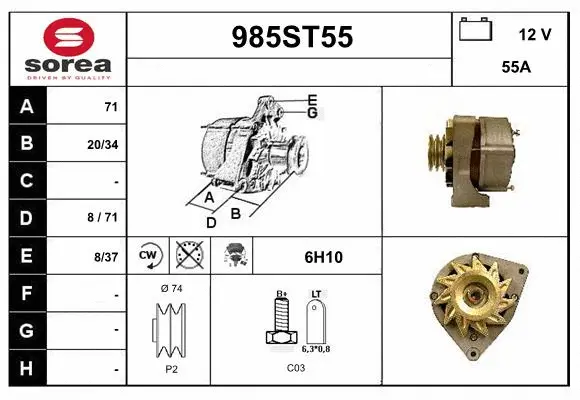 Alternator (985ST55)