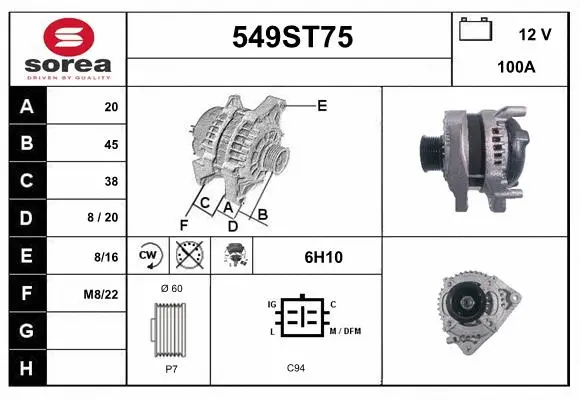 Alternator (549ST75)
