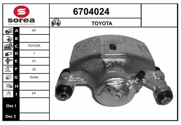 Brake Caliper (6704024)