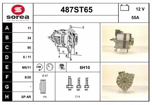 Alternator (487ST65)