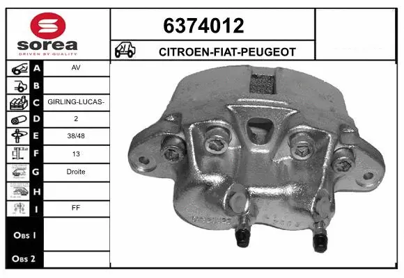 Brake Caliper (6374012)