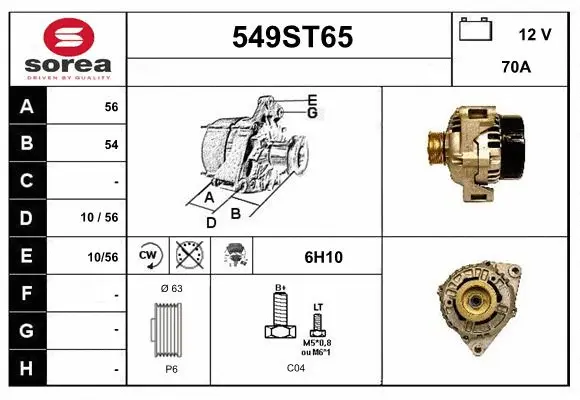 Alternator (549ST65)