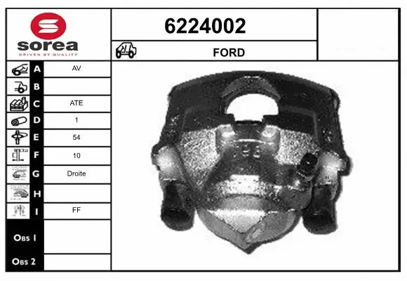 Brake Caliper (6224002)