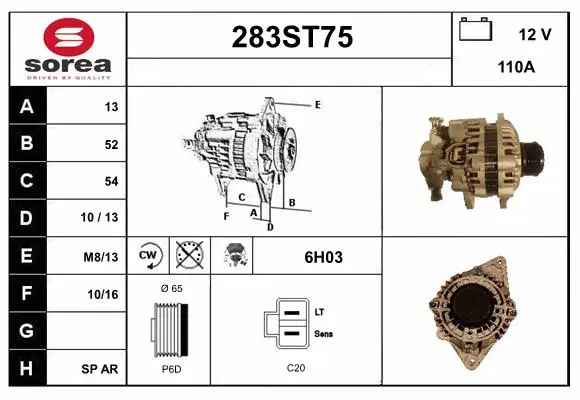 Alternator (283ST75)